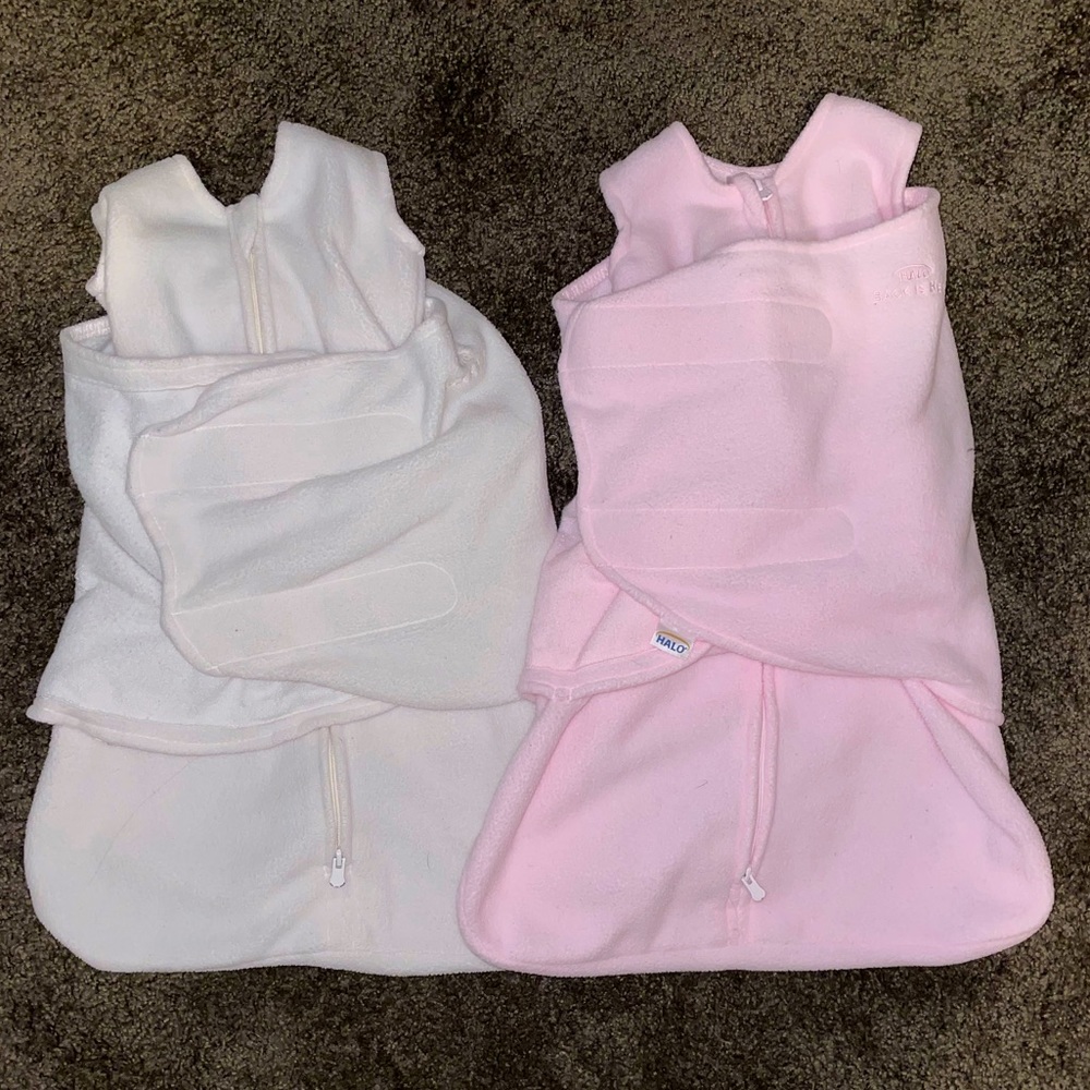 Newborn HALO Fleece Velcro SleepSack